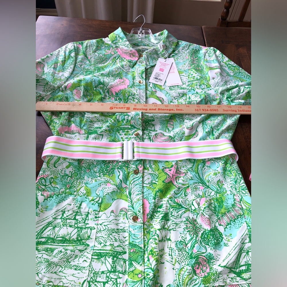 NWT Lilly Pulitzer Dominica Dress in Ship to Shore Size 10 - Picture 7 of 12